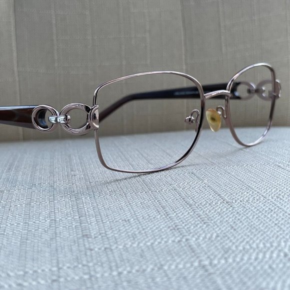 Kirkland Signature Women Eyeglasses/Sunglasses Frame PARADISE TAUPE Tone Italy - Picture 2 of 12